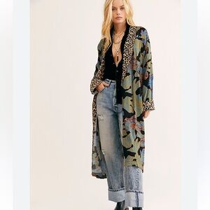 Free People Multicolor Long Jacket